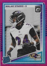 2025 Donruss Optic - Rated Rookie Malaki Starks #256 Pink Prizm (RC)