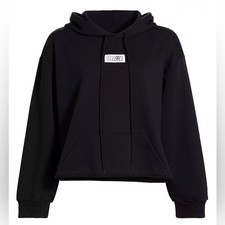 MM6 MAISON MARGIELA - Black Logo Flag Hoodie