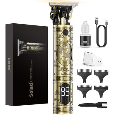 Hair Clippers for Men Cordless Professional Beard Trimmers with LCD Display Elec
