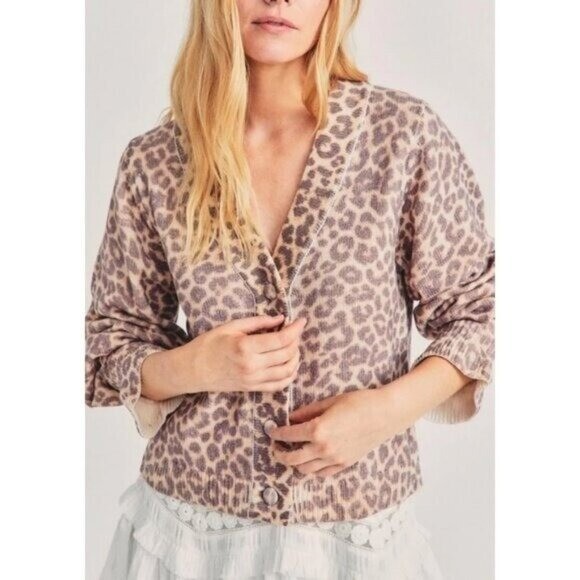 LoveShackFancy Boscom Wool Blend Cardigan Sweater… - image 1