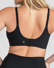 Honeylove Bra, Crossover Wireless, Color Black Tan Size 2X