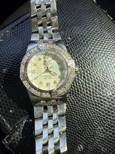 Breitling Galactic Cockpit A49350 Factory Diamond Bezel Mother...