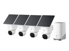 Security SoloCam E42 4-Cam Kit HomeBase S380 ,4K Camera Wireless Outdoor,AI