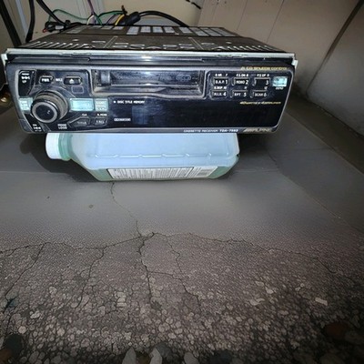 Vintage Alpine TDA-7563 Cassette Player Car Audio Deck Old School 90s Repair