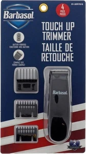 Barbasol Touch Up Cheveux de barbe pour hommes, Compact électrique, 3 Peignes guides