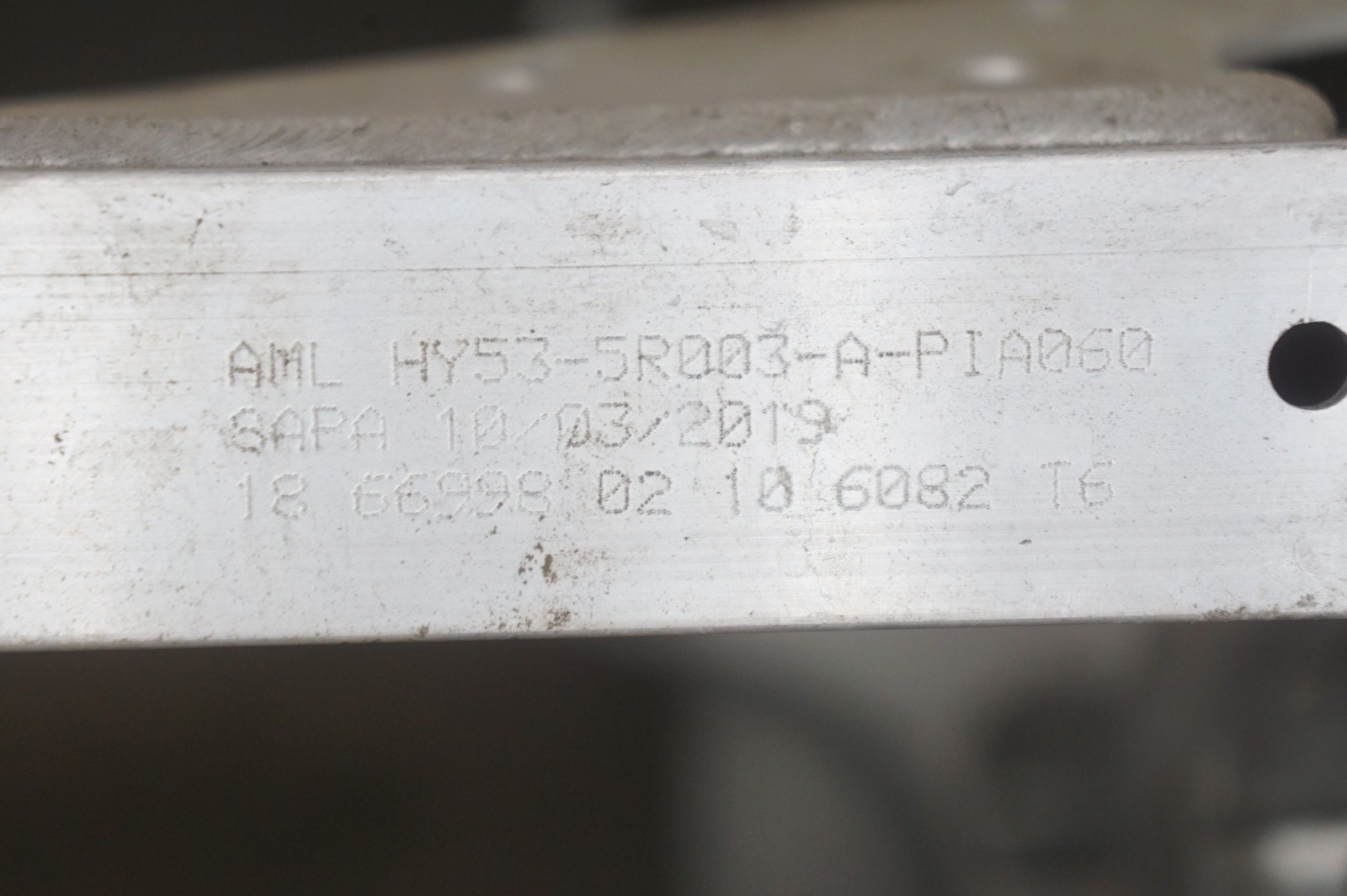 Aston Martin Vantage 2020 Rear Crossmember P/N 0000313867
