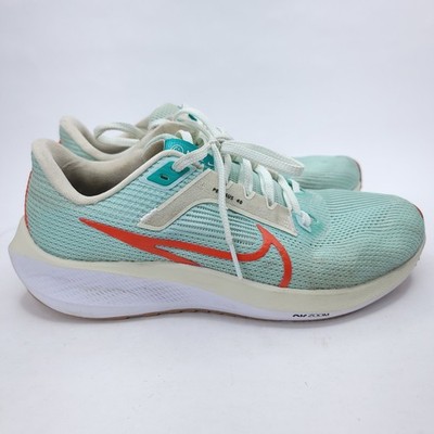 Nike Shoes Womens Size 8 Zoom Pegasus 40 Jade Ice Picante Red White DV3854-300
