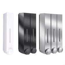 Plastic Wall Mounted Soap Dispenser 420ML for Bathroom Shower and Kitchen Use
