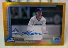 2025 TOPPS PRO DEBUT KEVIN MCGONIGLE GOLD REFRACTOR ON CARD AUTO /50!