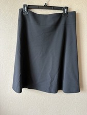 Express Design Studio Vintage Black A Line Skirt Size 6 Lined Career Y2K 90s