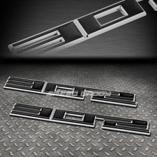 2X METAL PARACHOQUES MALETERO PARRILLA EMBLEMA CALCOMANÍA PEGATINA INSIGNIA CROMO/NEGRO SBC 302 5.0