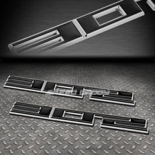 2X METAL BUMPER TRUNK GRILL EMBLEM DECAL STICKER BADGE CHROME/BLACK SBC 302 5.0
