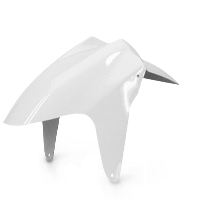 Garde-boue avant blanc TNT pour scooter MBK Nitro et Yamaha Aerox 50cc