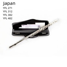 Japan 482 Cupronickel Opening C Key 17 Hole Silver Plated flute With Case