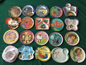 Children’s Lunch Dinner Melamine Plates Zak! Designs Disney Nick PBS U Choose