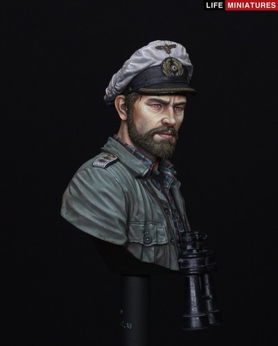 Life Miniatures - Sea Wolf WW11 Comandante de U-Boat Alemán - Resina 1/10 - LMB020 - Imagen 7 de 12