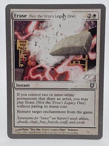 2x MTG - Erase (Not the Urza's Legacy One) - Unhinged - Picture 2 of 5