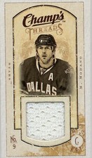 2009-10 UPPER DECK CHAMPS HOCKEY MINI THREADS GAME USED MIKE MODANO DALLAS STARS