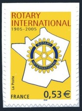 TIMBRE FRANCE AUTOADHÉSIF 2005 N° 0052 NEUF** Rotary international (3750)