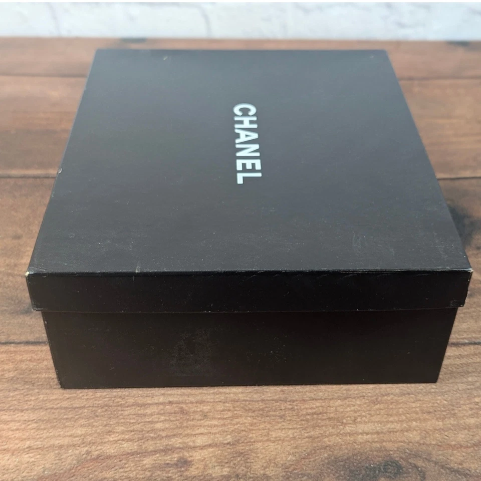Chanel коробка пустой черный квадратный картон сделано в Италии подарок хранения - Изображение 4 из 4
