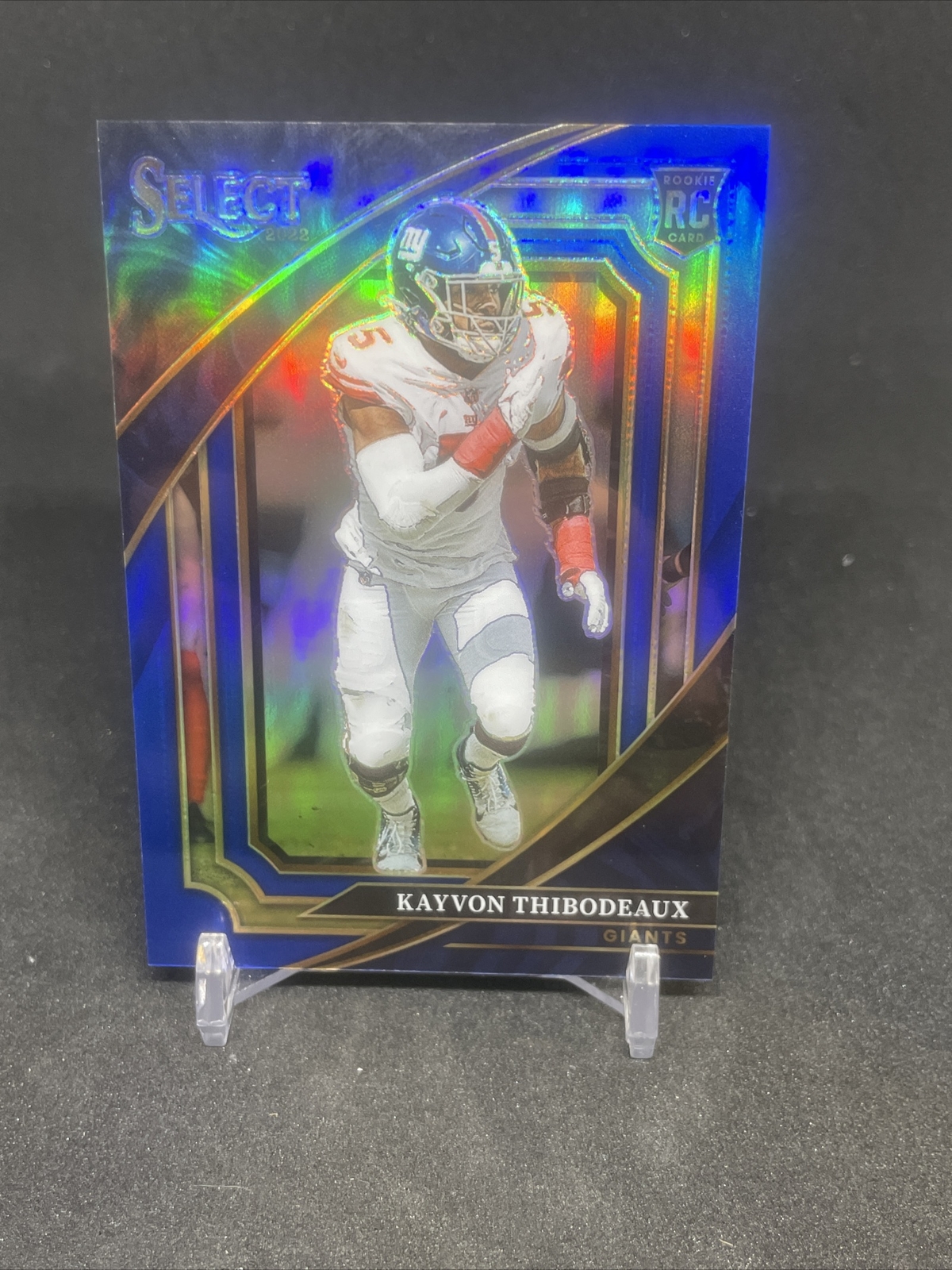 2022 PANINI SELECT KAYVON THIBODEAUX ROOKIE RC SUITE LEVEL BLUE /99 GIANTS MG3