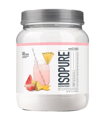 Isopure Infusions 100% Whey Protein Isolate Tropical Punch 16 Servings Delicious