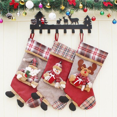 Christmas Stocking Socks Ornament For Window Fireplace X Mas Tree