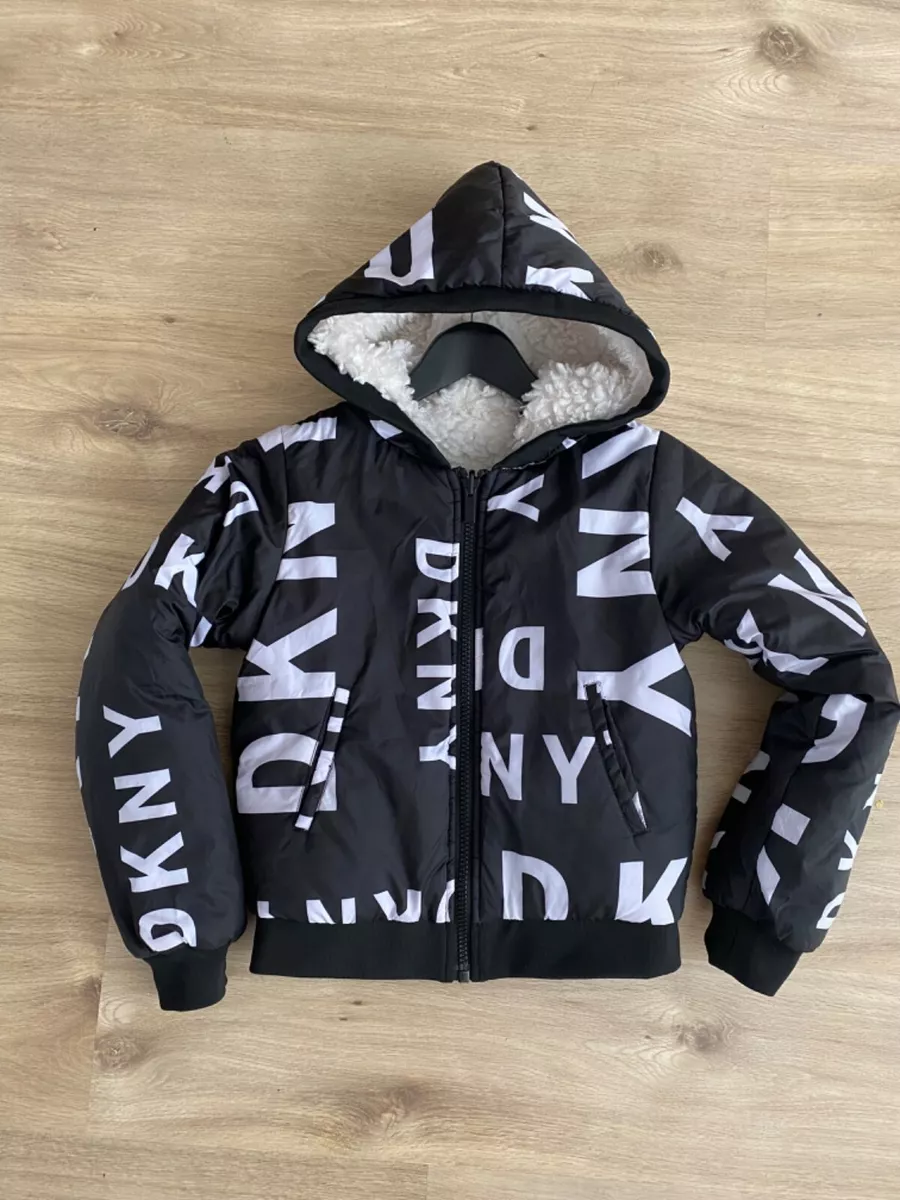Dkny reversible shop logo hooded jacket