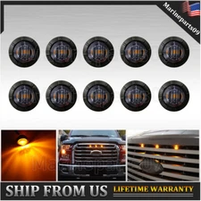 Mini Round Marker Lights 3/4"LED Truck Trailer Bullet DRL Side Clearance Light