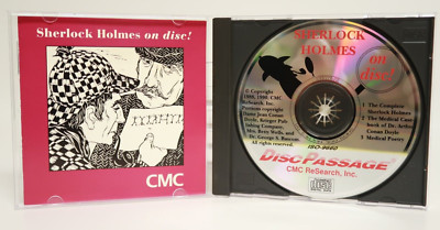 Sherlock Holmes on Disc! CMC ReSearch 1988 Vintage PC Computer Video Game