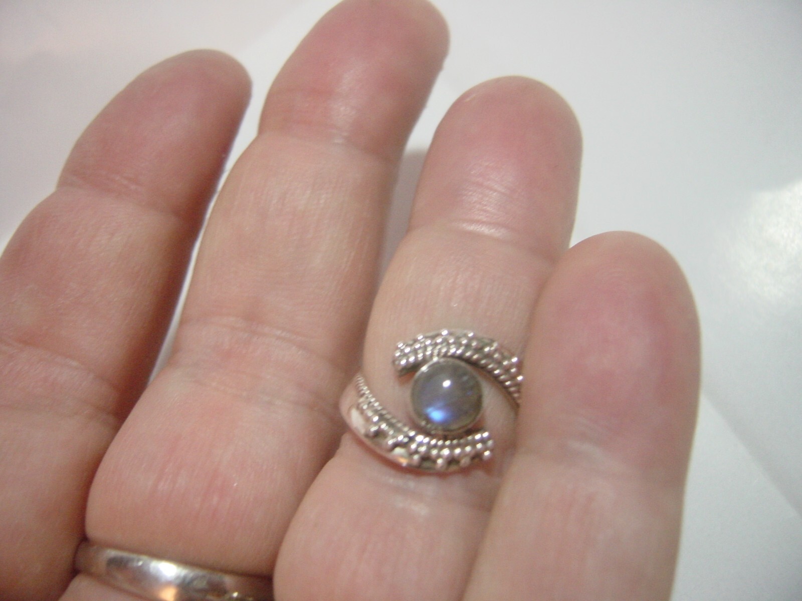 Vintage Solid Silver unusual design Ring-superb N… - image 10