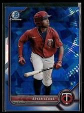 Bryan Acuña 2022 Bowman Draft Chrome Sapphire Edition #BDC-19 Twins