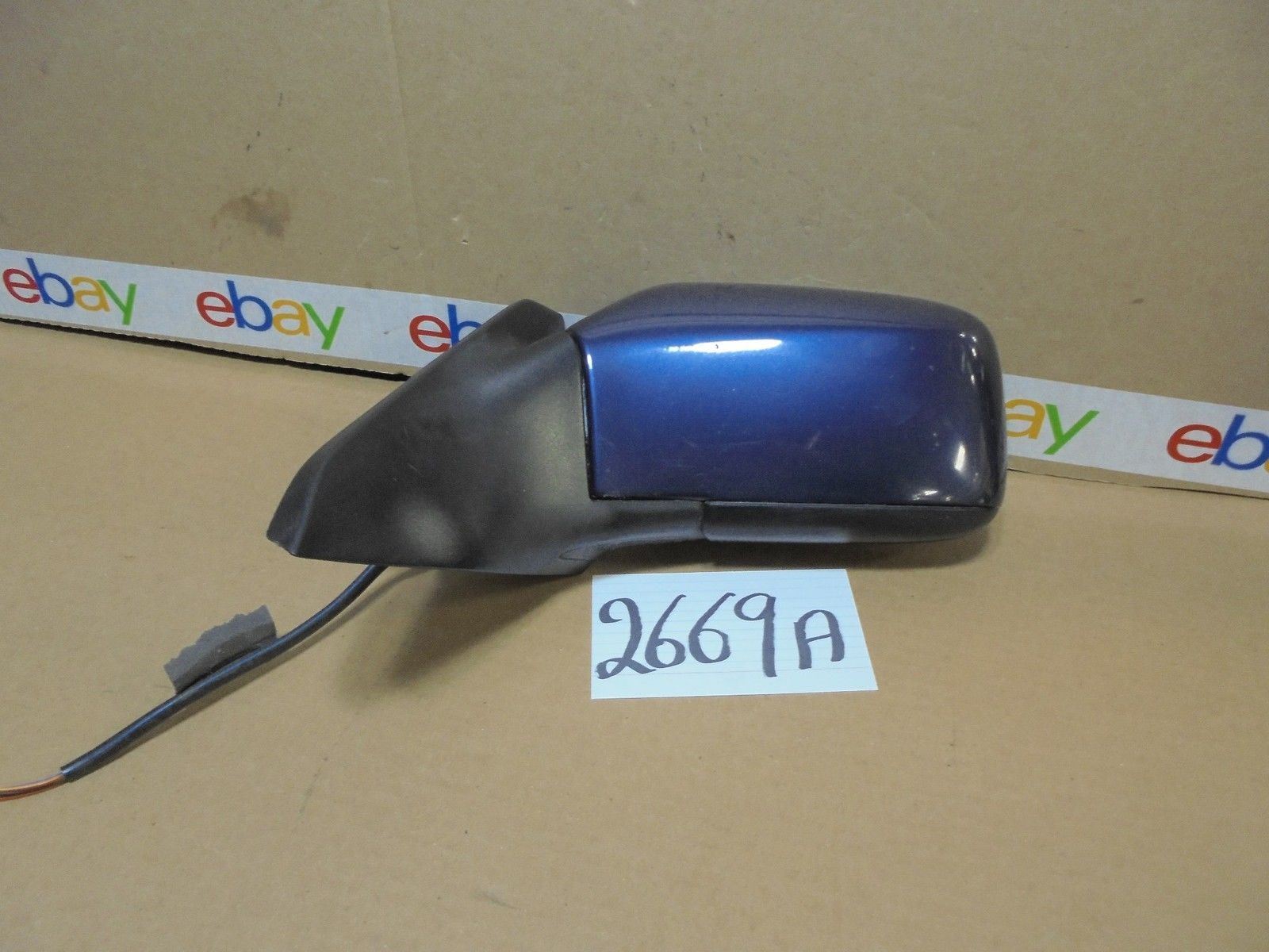 00 01 02 03 04 VOLVO V40 DRIVER side Mirror Used Power Blue #2669-A