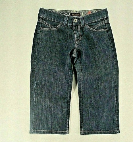 6M Capri Jeans Blue Dark Wash Denim | eBay