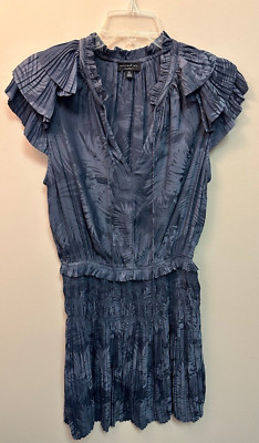 Current Air Los Angeles / XS Slate Blue Cap Sleeved Dress