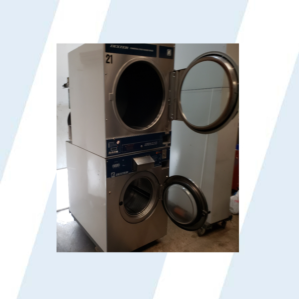 Dexter 25lbs Commercial Stack Dryer/Washer MODEL WSVD25KCS-12 S/N ...