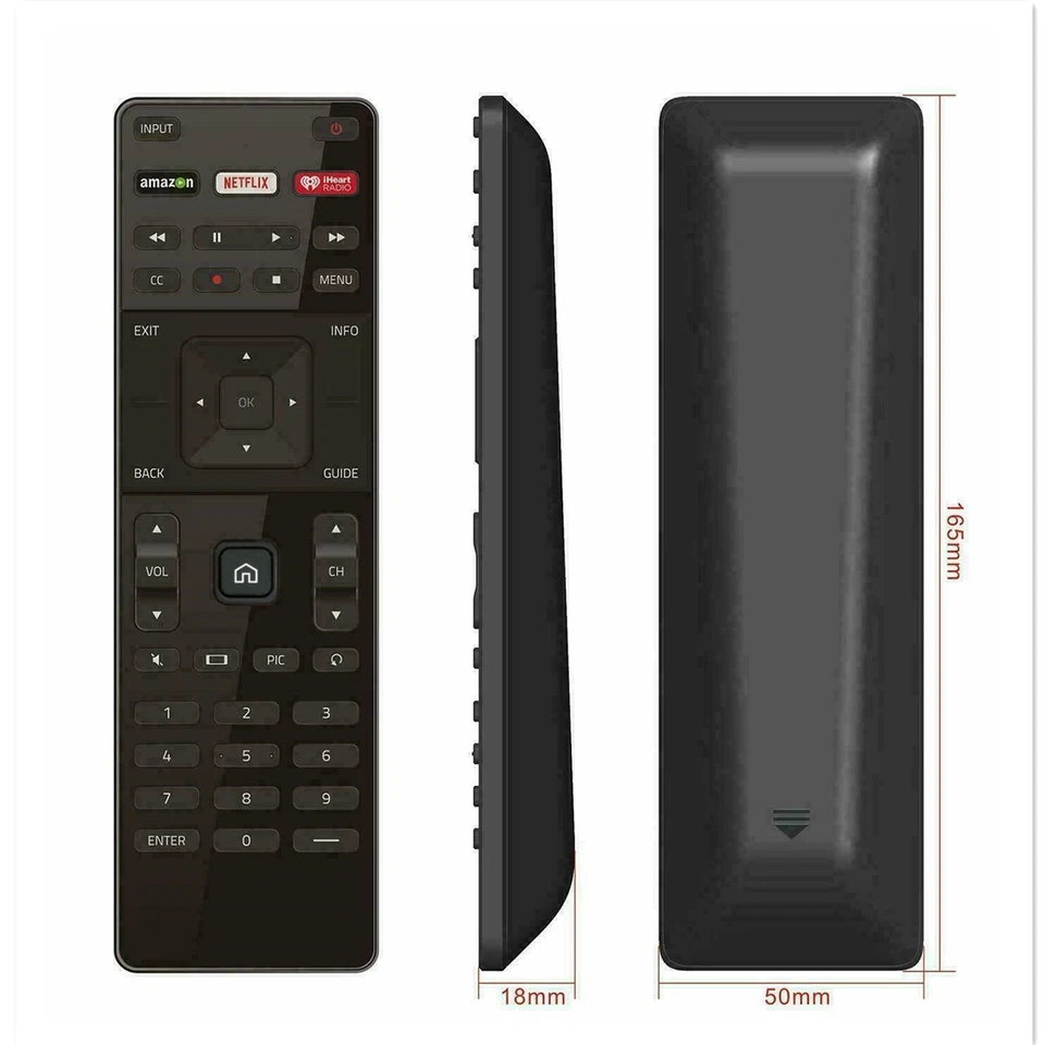XRT122 for Smart TV Vizio Remote Control w Amazon Netflix iHeart Radio APP Key - Image 3 of 4