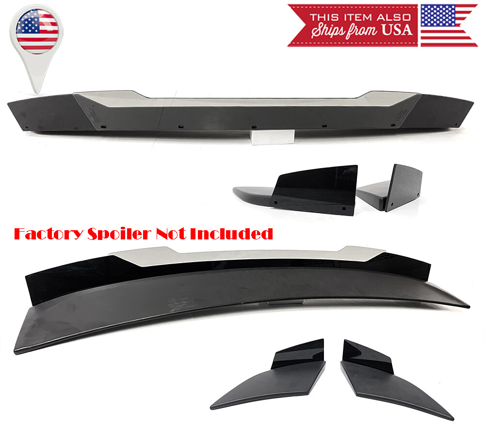 G1 Gloss Black Gurney Flap Decklid Wicker Bill Fit 15-23 Charger