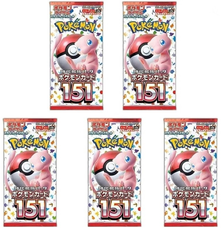 Pokémon Card 151 5-Pack Set Enhanced Expansion Pack Japanese Pokémon Card 151 5-Pack Set Enhanced Expansion Pack Japanese