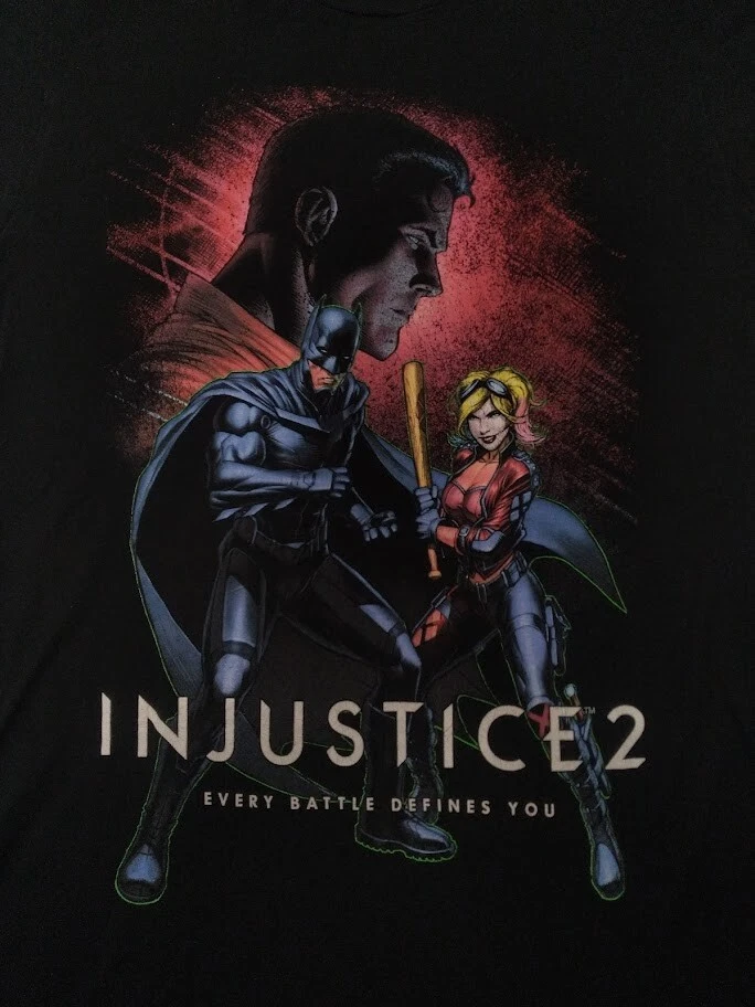 Camisa Promocional Videojuego Injustice 2 Batman Superman Every Battle Defines You S Foto 3 de 4