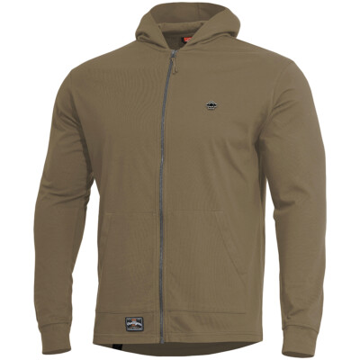 Pentagon Agis Ring Spun Sweater Jacket Mens Outdoor Casual Warm Full Zip Coyote