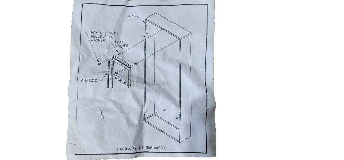 EMSCO 5081A08G02 HARDWARE KIT, PANELBOARD HARDWARE KIT NUTS AND  