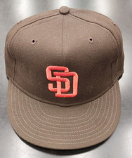 San Diego Padres 80's Brown Orange New Era Pro Model Fitted Hat