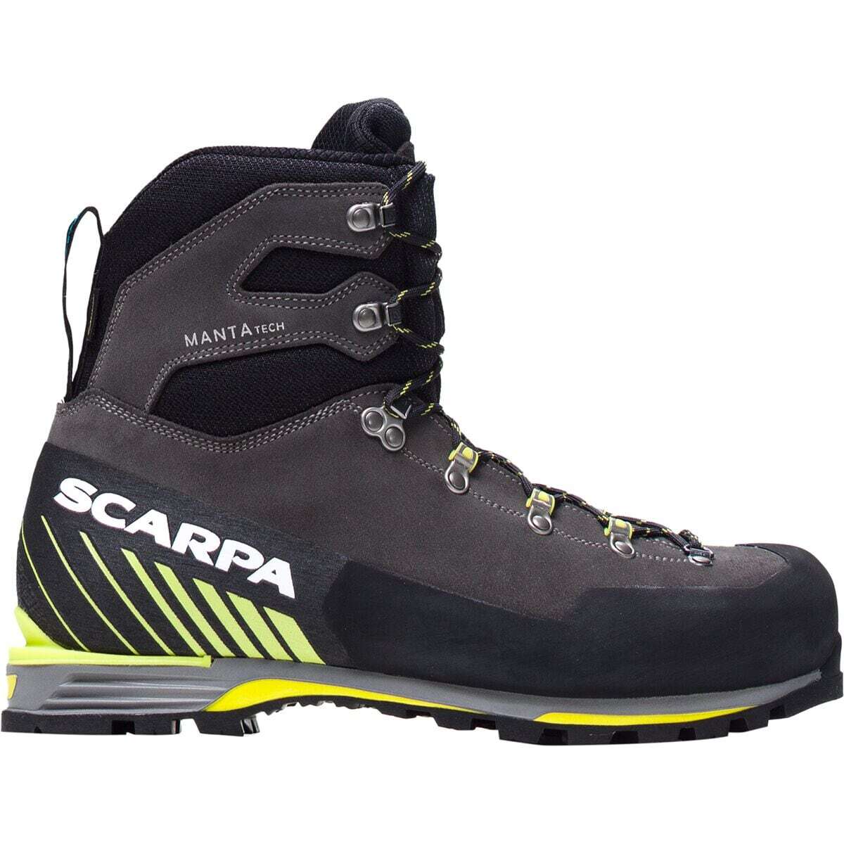 Альпинистские ботинки Scarpa Manta Tech GTX - Мужские, цвет Акула/лайм, 44.0