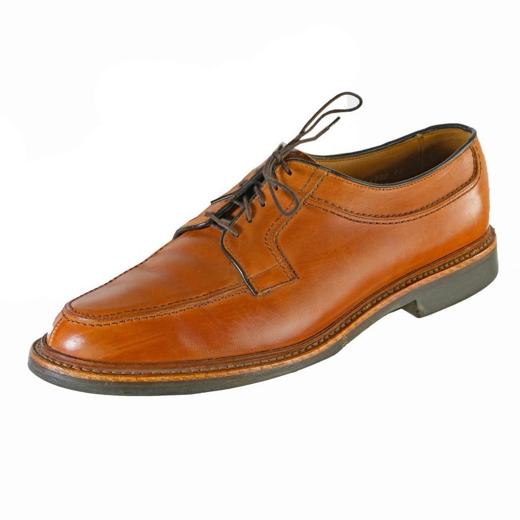 ALLEN EDMONDS Norse Split Toe Oxfords Dress Shoes Sz. 10 D Tan USA