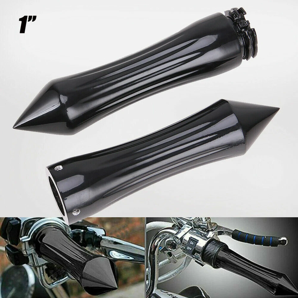 Рукоятки 1 дюйм Spike для мотоциклетного руля Harley Chopper Bobber Softail Dyna - Изображение 3 из 4