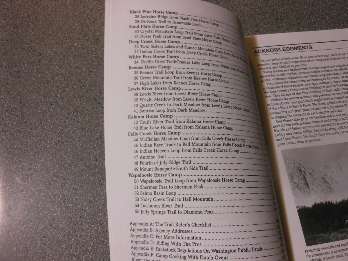 The Backcountry Horseman s Guide to Washington Falcon Guide PB aao