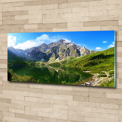 Acrylglas-Bild Wandbilder Druck 125x50 Deko Landschaften Berg See Gebirge