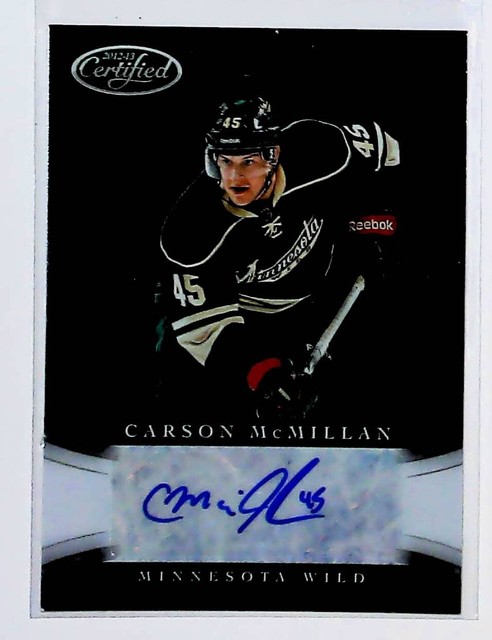 2012 Panini #CSCM Carson McMillan Certified Signatures Minnesota Wild