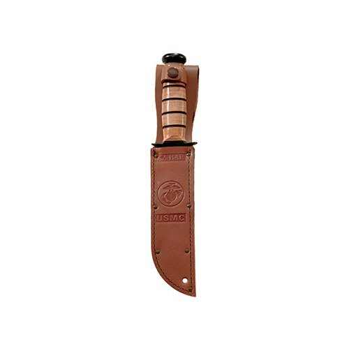 Ka-Bar USMC Leather Sheath Only, 7-Inch, Brown, for 1217, 1218, 1217I